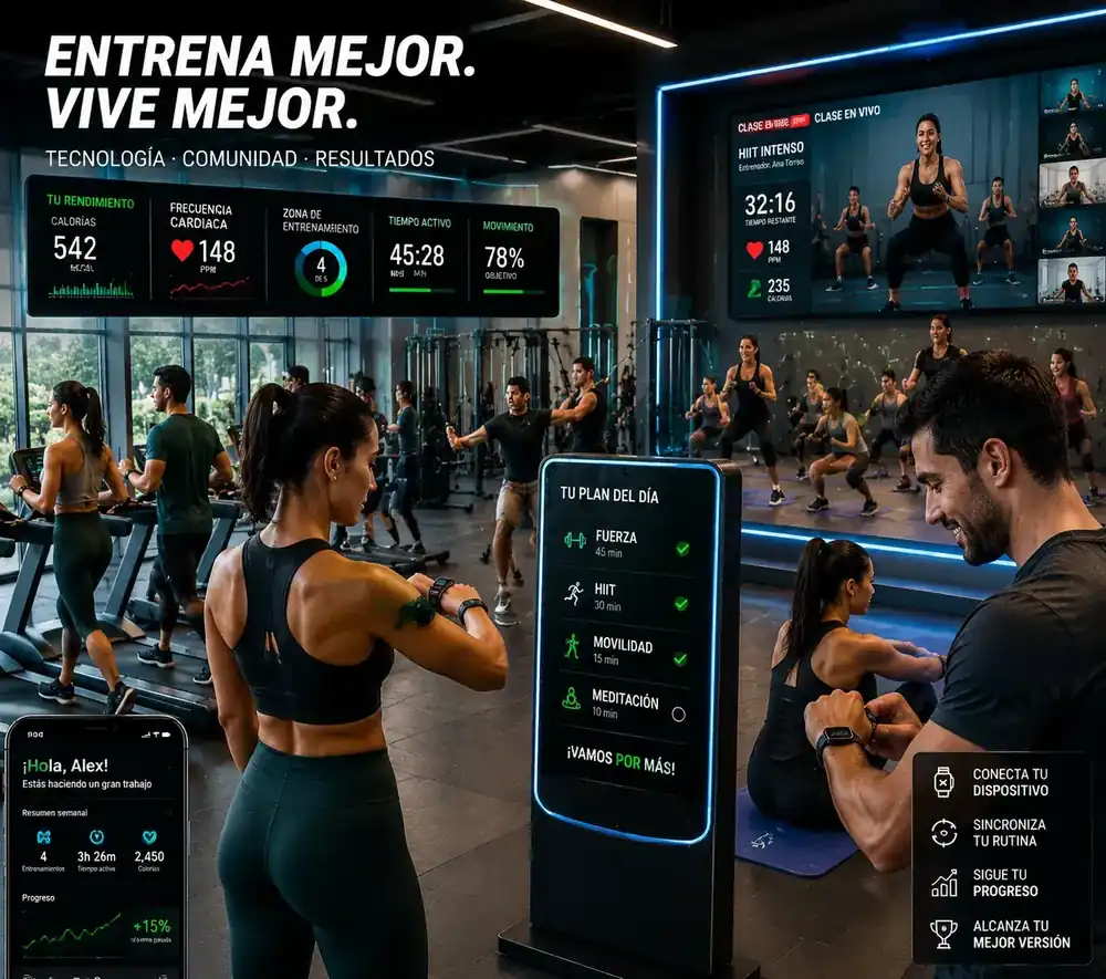 Entrenamiento híbrido y tecnología wearable