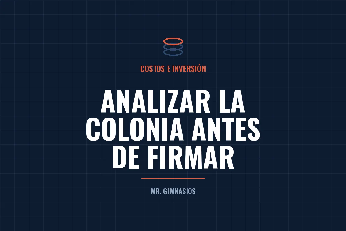 Portada del artículo: Cómo saber si una colonia sirve para poner un gimnasio