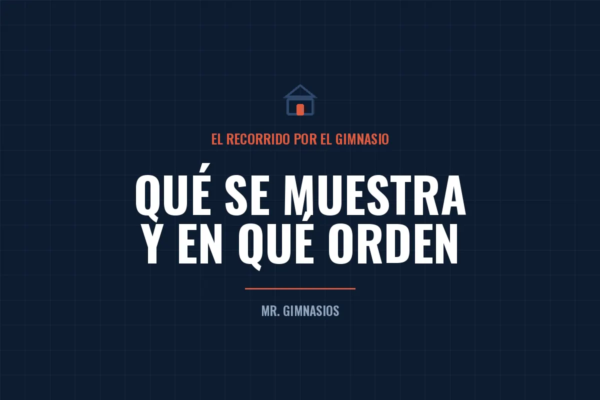 Portada del artículo: El recorrido por el gimnasio: qué se muestra y en qué orden