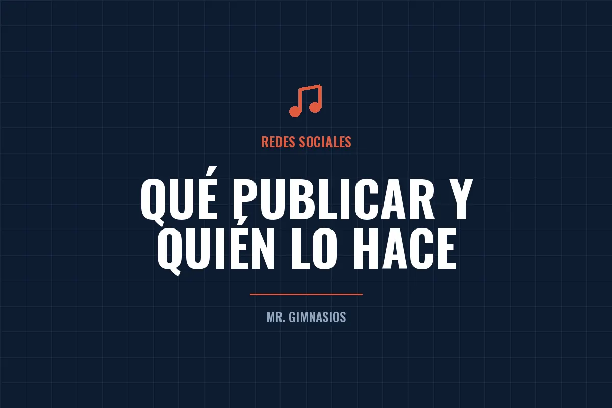 Portada del artículo: Redes sociales para gimnasios: qué publicar y quién lo hace